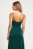 Pine A Line Spaghetti Straps Bridesmaid Dress