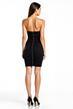 Strapless Bodycon Short Little Black Dress