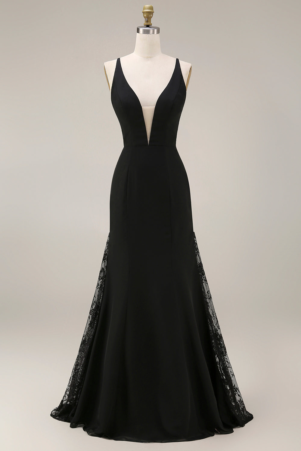 ZAPAKA Women Black Wedding Guest Dress Mermaid Satin Lace Long Formal Dress, Black / US20W ZAPAKA Women Black Wedding Guest Dress Mermaid Satin Lace Long Formal Dress, Black / US20W