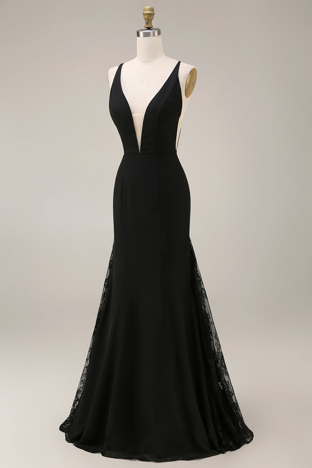 ZAPAKA Women Black Wedding Guest Dress Mermaid Satin Lace Long Formal Dress, Black / US20W ZAPAKA Women Black Wedding Guest Dress Mermaid Satin Lace Long Formal Dress, Black / US20W