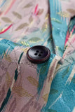Men's Colourful Printed Notched Lapel Prom Blazer