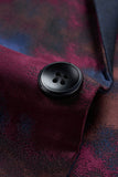Dark Navy One Button Notched Lapel Men's Prom Blazer