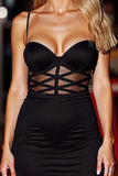 Black Bodycon Simple Homecoming Dress
