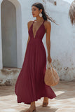 White A Line Spaghetti Straps Chiffon Long Holiday Dress