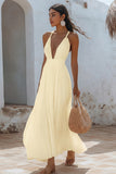 White A Line Spaghetti Straps Chiffon Long Holiday Dress