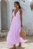 White A Line Spaghetti Straps Chiffon Long Holiday Dress