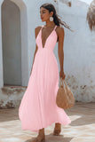 White A Line Spaghetti Straps Chiffon Long Holiday Dress