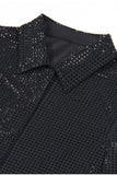 Sparkly Black 2-Piece Women Suits