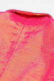 Sparkly Fuchsia 2-Piece Peak Lapel Women Suits with Pockets