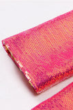 Sparkly Fuchsia 2-Piece Peak Lapel Women Suits with Pockets