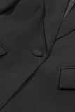 Black 2-Piece Peak Lapel Women Prom Suits