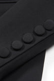 Black 2-Piece Peak Lapel Women Prom Suits
