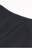 Black 2-Piece Peak Lapel Short Women Prom Suits with Feather