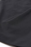 Black 2 Piece Notched Lapel Women Prom Suits with Feather