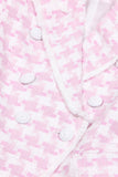 Pink 2-Piece Peak Lapel Double Breasted Women Prom Suits with Pockets