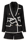 White 2-Piece Shawl Lapel Double Breasted Women Prom Suits
