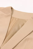 White Peak Lapel Sleeveless Satin Women Blazer