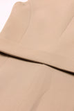 White Peak Lapel Sleeveless Satin Women Blazer