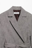 Grey 2-Piece Notched Lapel Women Prom Suits with Belts