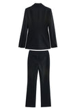 Black 2-Piece Notched Lapel Women Prom Suits