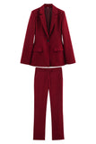 Black 2-Piece Notched Lapel Women Prom Suits