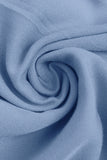 Grey Blue A Line V-Neck Summer Dress