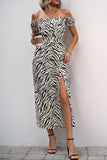 Off The Shoulder Black Sheath Summer Dress
