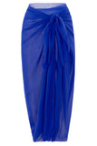 Royal Blue One Piece Sleeveless Beach Swimwear