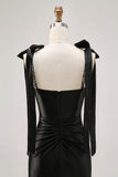 Sparkly Black Tight Rhinestones Short Homecoming Dress with Slit