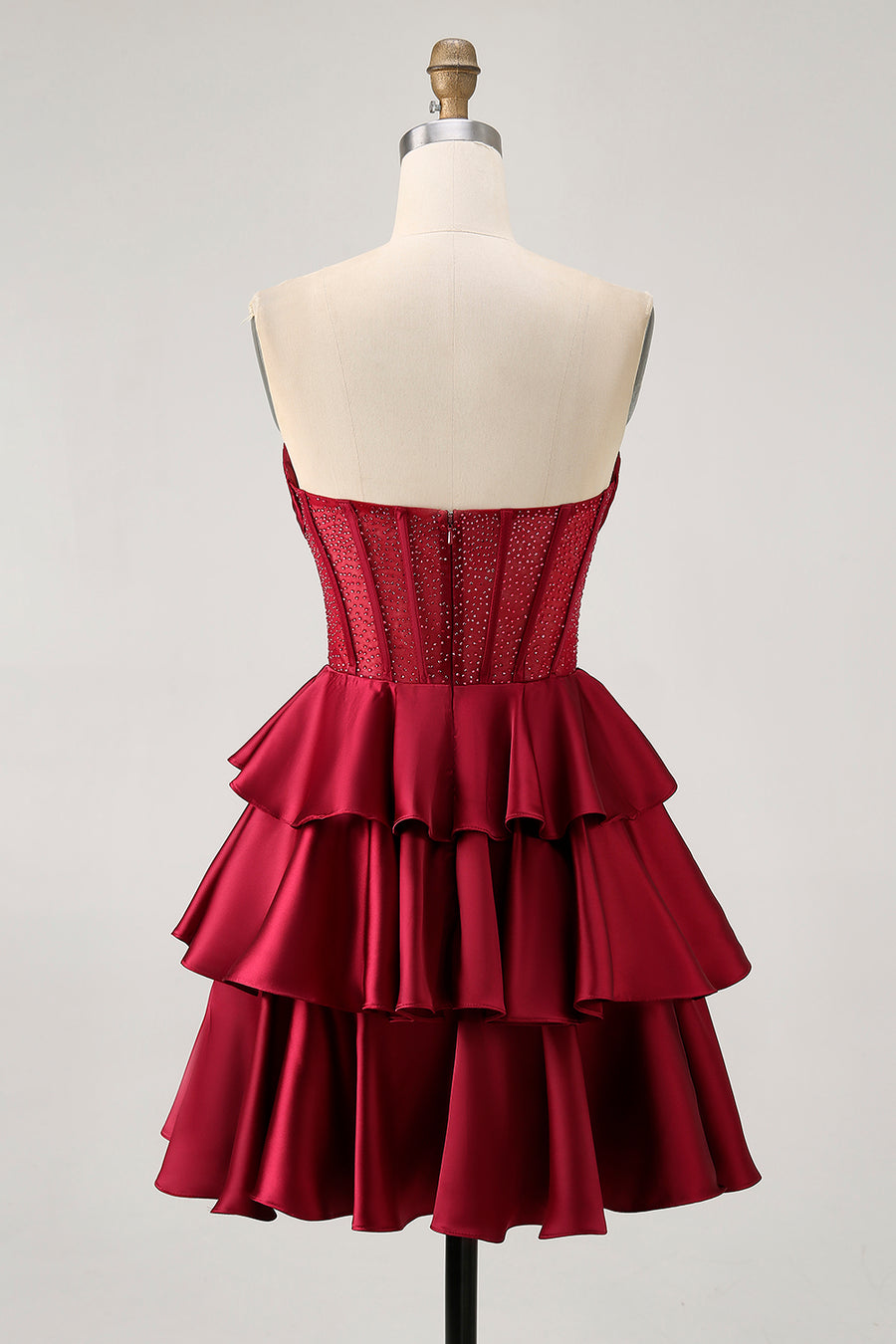 Red & Burgundy Homecoming Dresses | Cheap Dark & Wine Red Hoco Dresses Sale  Online  tagged "length_Short/Mini"  ZAPAKA