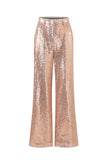 Sparkly Golden 2 Piece Sequins Holiday Suits