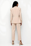 Apricot Peak Lapel One Button 2 Piece Women Suits