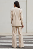 Apricot Notched Lapel 2-piece Women Suits