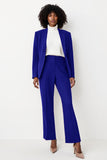Royal Blue 2 Piece Shawl Lapel Women Suits