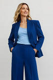 Dark Blue Slim Fit One Button 2 Piece Business Suits