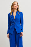 Royal Blue 2 Piece One Button Slim Fit Work Suits