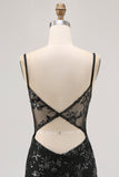 Sparkly Sequins Dark Green Bodycon Backless Corset Homecoming Dress