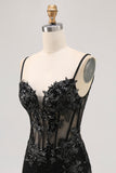 Sparkly Sequins Dark Green Bodycon Backless Corset Homecoming Dress