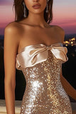 Short Bodycon Champagne Homecoming Dress