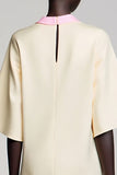 Ivory Cotton Flower Wedding Guest Dress