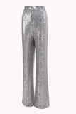 Silver Notched Lapel Sequins 2-piece Women Suits