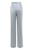 Dusty Blue Peak Lapel 2 Piece Women's Suit with Sash