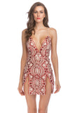 Sparkly Black Tight Sequin Spaghetti Straps Homecoming Dress with Slit