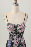 Sparkly White Floral Sequins Short Homecoming Dress