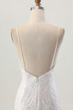 Sparkly White Bodycon Backless Sequin Short Homecoming Dress