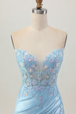 Sparkly Purple Bodycon Strapless Corset Ruched Sequins Short Homecoming Dress