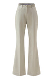 Grey Green Slim Fit 2-piece Women Suits with Button