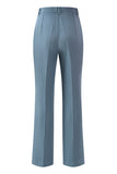 Grey Blue Notched Lapel 2 Pieces Cut Out Prom Suits