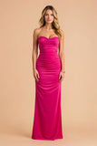 Black Mermaid Sweetheart Maxi Bridesmaid Dress