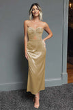 Dark Green Sweetheart Cut Out Sheath Midi Formal Dress